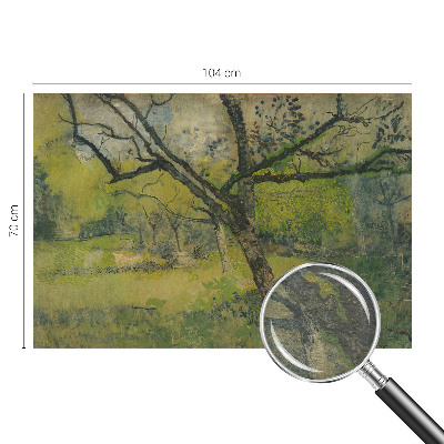 Modern wall mural for living room Green landscape