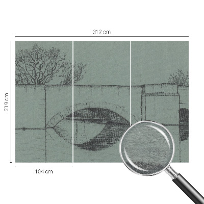 High quality wall mural wallpaper Arch bridge