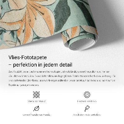 Non-woven photo wallpaper Lotus flowers