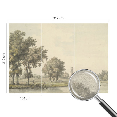 Large wall mural wallpaper A quiet park