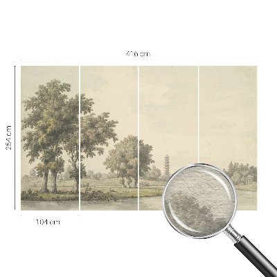 Large wall mural wallpaper A quiet park