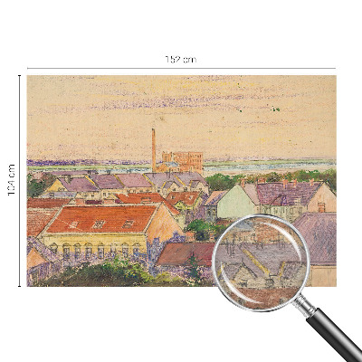 Bedroom wall mural wallpaper Urban roofs