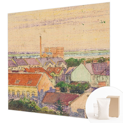 Bedroom wall mural wallpaper Urban roofs