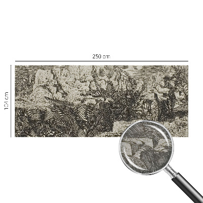 Large wallpaper mural Mountain scenery