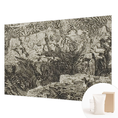 Large wallpaper mural Mountain scenery