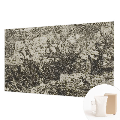 Large wallpaper mural Mountain scenery