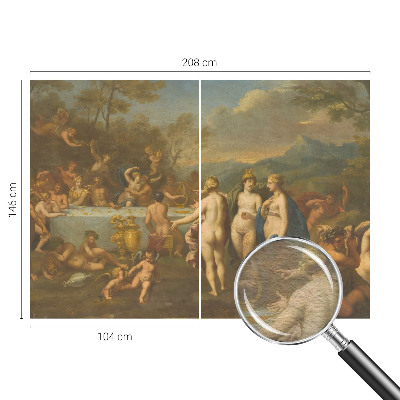 Large wall mural wallpaper Ancient feast