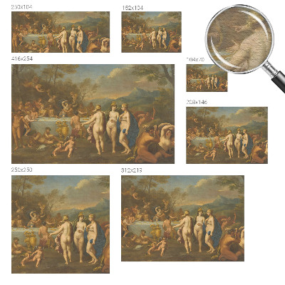 Large wall mural wallpaper Ancient feast