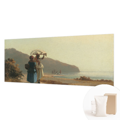 Modern wall mural for bedroom A seaside walk