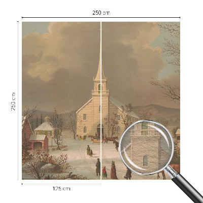 High quality wall mural wallpaper Winter landscape