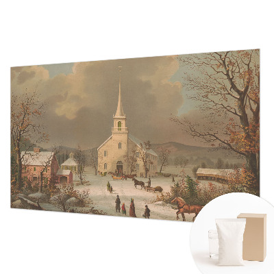 High quality wall mural wallpaper Winter landscape