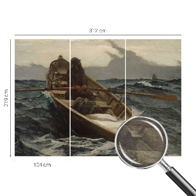 Premium wall mural for bedroom Fisherman at sea