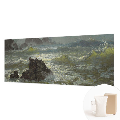 Premium photo wallpaper Stormy sea