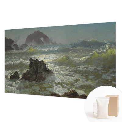 Premium photo wallpaper Stormy sea