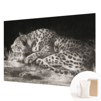 Photo wall mural Leopard resting