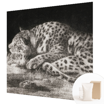 Photo wall mural Leopard resting