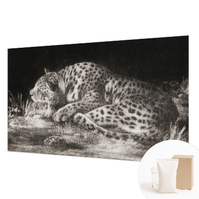 Photo wall mural Leopard resting