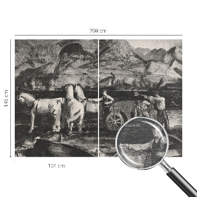 Wall mural for living room Village scene