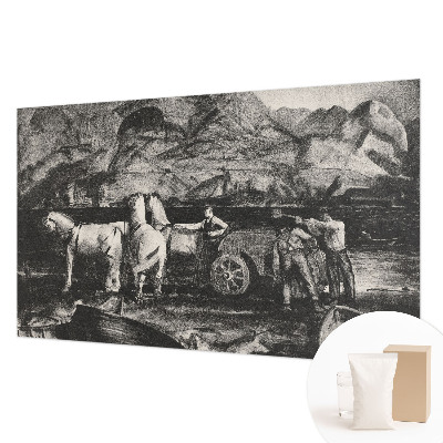 Wall mural for living room Village scene