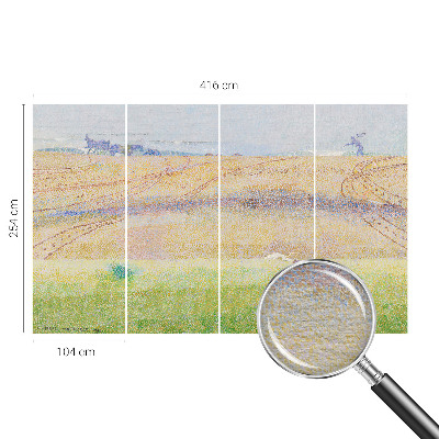 Modern wall mural for living room Summer field