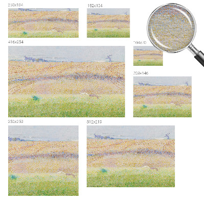 Modern wall mural for living room Summer field