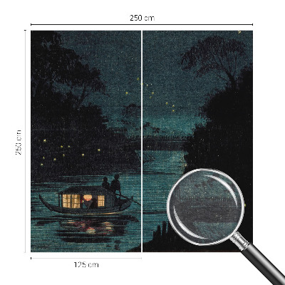 Premium photo wallpaper Evening lights