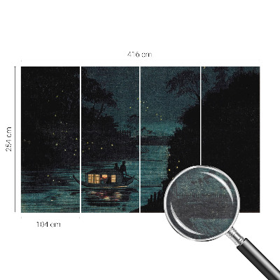 Premium photo wallpaper Evening lights