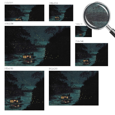 Premium photo wallpaper Evening lights