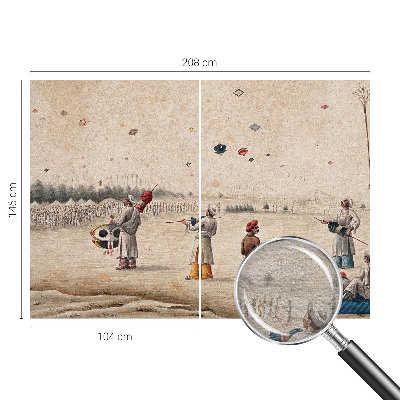 Decorative wall mural for living room Soaring kites