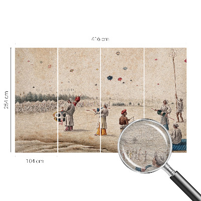 Decorative wall mural for living room Soaring kites