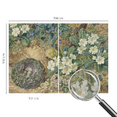 Non-woven wall mural Spring composition