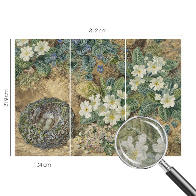 Non-woven wall mural Spring composition