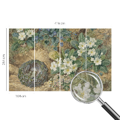 Non-woven wall mural Spring composition