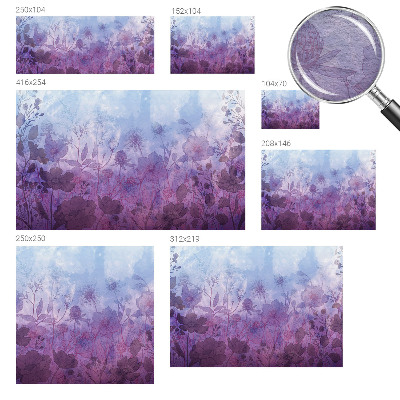 Non-woven photo wallpaper Pastel flowers
