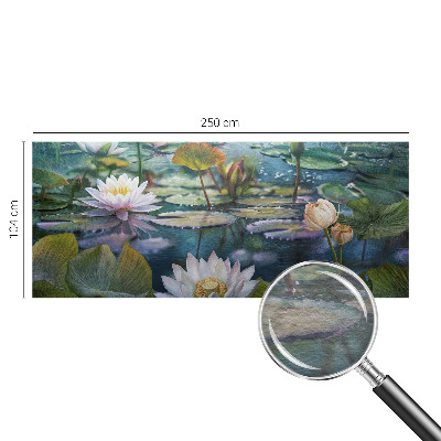 Photo wallpaper Pond flowers