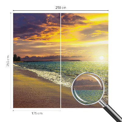 Self-adhesive wall mural Beach at sunset