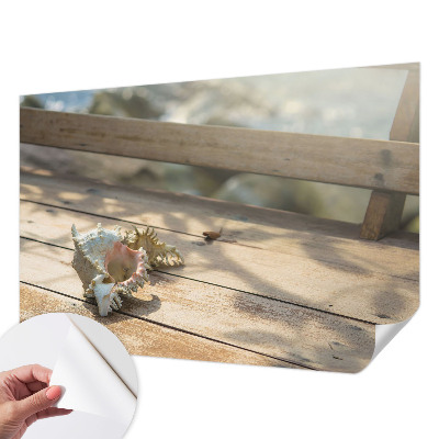 Peel and stick wall mural featuring a relaxing landscape scene