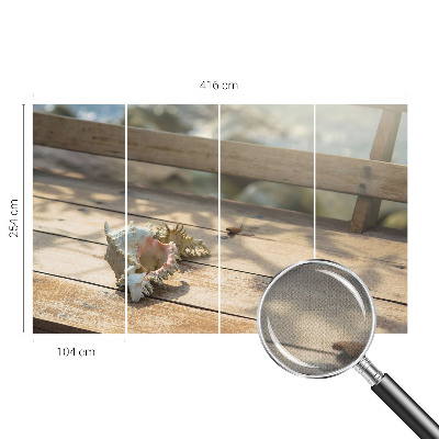 Peel and stick wall mural featuring a relaxing landscape scene