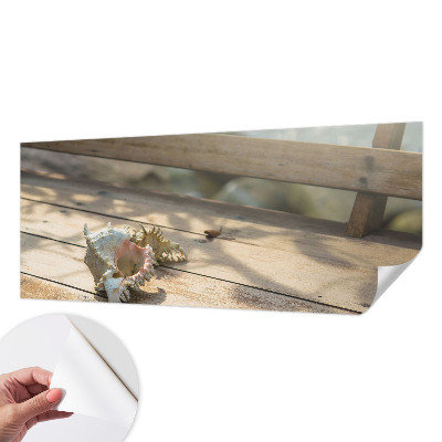 Peel and stick wall mural featuring a relaxing landscape scene
