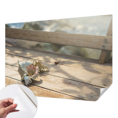 Peel and stick wall mural featuring a relaxing landscape scene