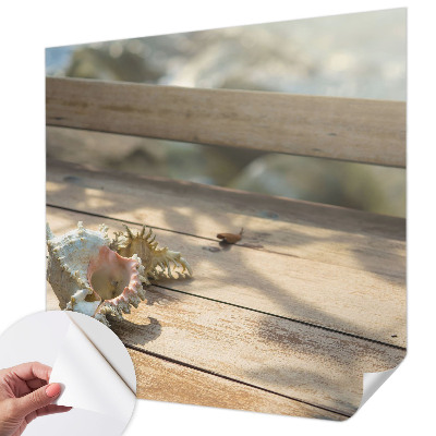 Peel and stick wall mural featuring a relaxing landscape scene