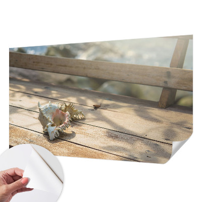 Peel and stick wall mural featuring a relaxing landscape scene