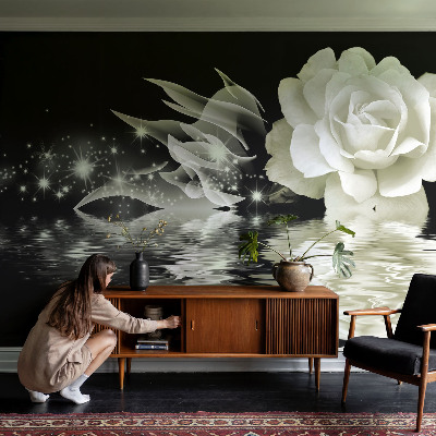 Self-adhesive photo wallpaper Luminous rose