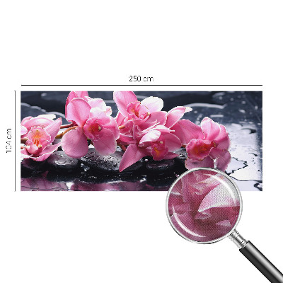 Peel and stick wall mural for bedroom with a floral elegance design