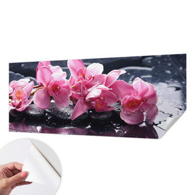 Peel and stick wall mural for bedroom with a floral elegance design