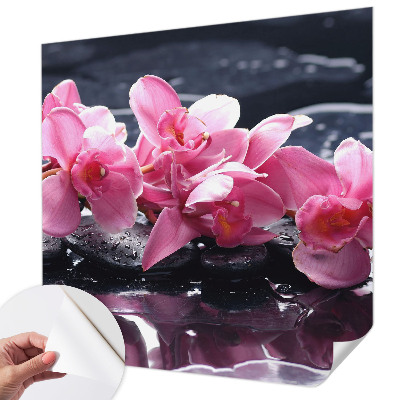 Peel and stick wall mural for bedroom with a floral elegance design