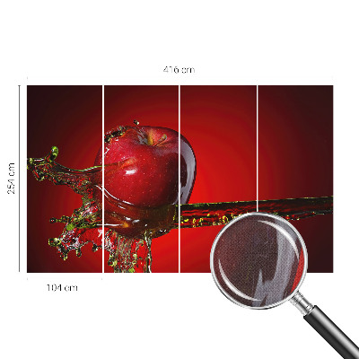 Nursery wall mural with a juicy energy design