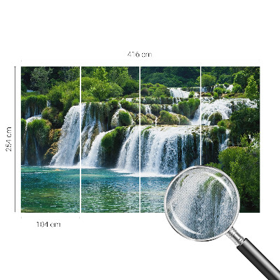 Peel and stick wall mural featuring a natural harmony design