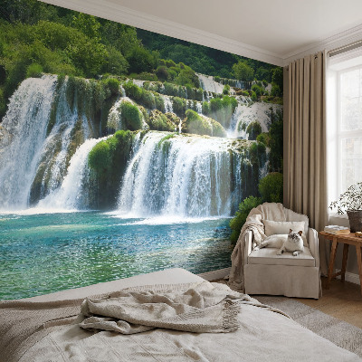 Peel and stick wall mural featuring a natural harmony design