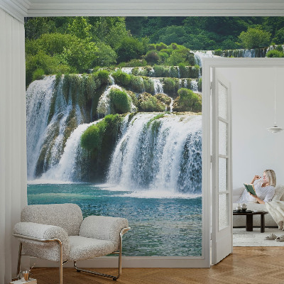 Peel and stick wall mural featuring a natural harmony design
